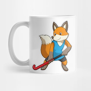 Fox at Hockey with Hockey bat Mug